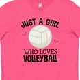 thumbnail image 4 of Inktastic Just a Girl Who Loves Volleyball Youth T-Shirt, 4 of 5