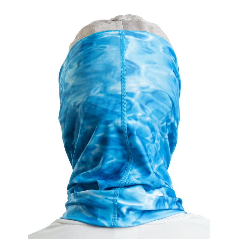 Aqua Design Fishing Hunting Masks Neck Gaiters for Men and Youth: UPF 50+  Sun Mask Protection: Camo Half Face Cover Balaclava Bandana: Royal Ripple