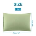 thumbnail image 6 of PiccoCasa 2 Packs Microfiber Pillowcases with Envelope Closure, Non-Standard Sage, 6 of 8