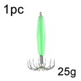 thumbnail image 1 of Simulation Sleeve-fish Luminous Jigs Wood Shrimp Lures Fishing Tackle Squid Hook Octopus Bait 25G, 1 of 7