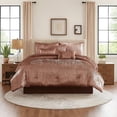thumbnail image 7 of Benjara 7 Piece King Comforter Set with Shimmering Appeal- Pink, 7 of 7