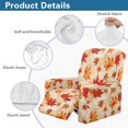 thumbnail image 5 of Kuiaobaty Fall Maple Leaf Recliner Couch Cover Durable Furniture Protect Cover Breathable Reclining Sofa Slipcover Stretch Reclining Slipcover Recliner Cover with Side Pocket for Living Room, 5 of 8