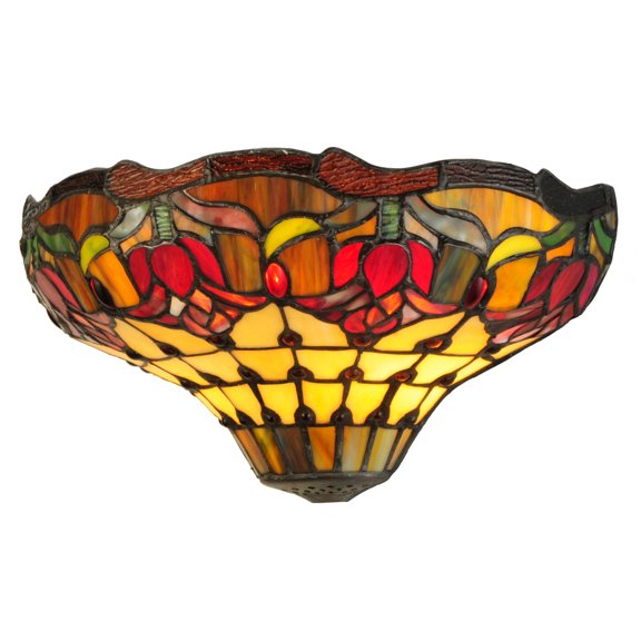 Meyda Tiffany - 141667 - Two Light Wall Sconce - Colonial Tulip - Antique