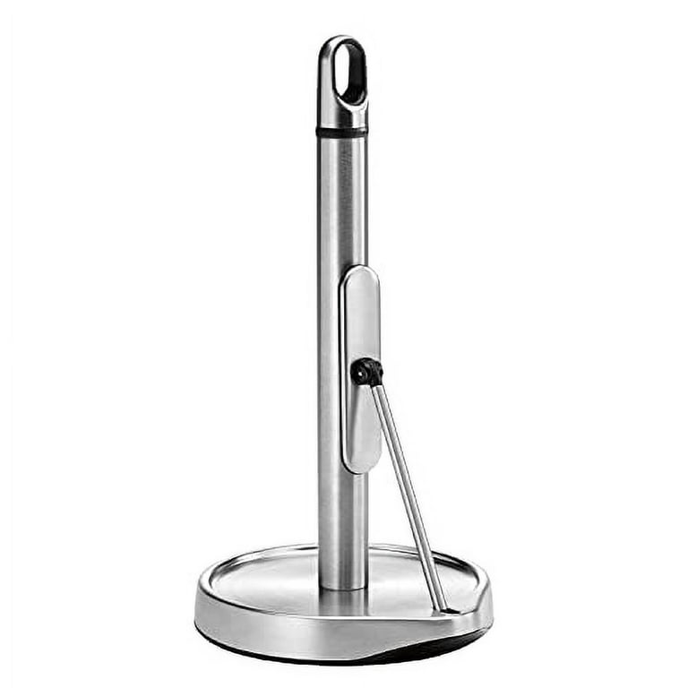 simplehuman Tension Arm Standing Paper Towel Holder, Brushed