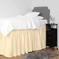 thumbnail image 4 of Dorm Bed Skirt - Extra Long College Dorm Bed Skirt 38" Drop - 100% Microfiber Ruffled Dorm Sized (39" x 80") College Bed Skirts, Elastic Bed Skirt for Easy Fitting - Ivory Solid, Twin-XL Size., 4 of 5