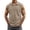 AB70 Khaki, variant on Bainana Washed Collar Tank Tops For Mens Regular Fit Sleeveless Button Up Muscle Shirts Summer Running Beach Gentleman Vest Army Green Size L