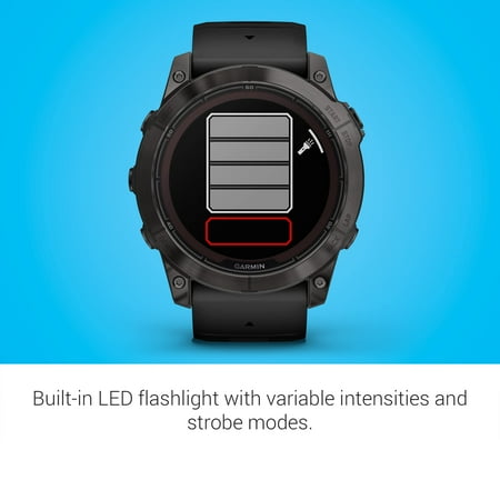 Garmin - fenix 7X Pro Sapphire Solar GPS Smartwatch 51 mm Fiber-reinforced polymer - Carbon Gray DLC Titanium