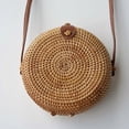 thumbnail image 1 of Bolso tejido de moda de ratán otoñal Bolso tejido estilo nicho de ratán retro vintage, 1 of 6