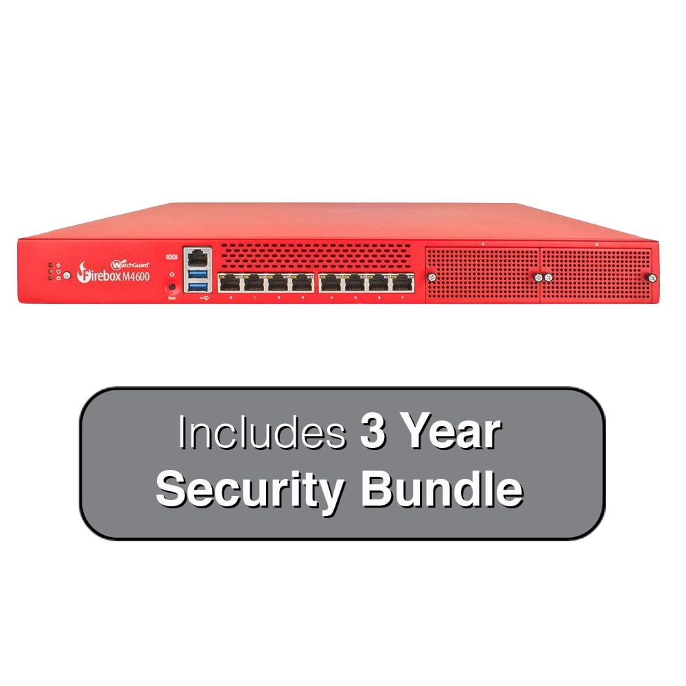 WatchGuard Firebox M4600 Next-Gen Firewall with 3-Years Security Suite by WatchGuard