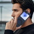 thumbnail image 7 of ELEHOLD Case for Samsung Galaxy Z Flip 7, Shockproof Magnetic Phone Case with 360° Ring Kickstand,Darkblue, 7 of 7