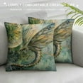 thumbnail image 3 of ARISTURING Beautiful Enchanted Dragonfly Throw Pillow Cover Cozy Square Throw Pillowcases Home Decorative for Bed Couch Sofa Living Room Cushion Cover, 3 of 5