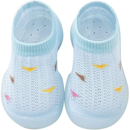 

QWZNDZGR Shoes for First Steps Sneaker Breathable Warm Soft House Shoes Baby Toddler Indoor House Floor Slipper