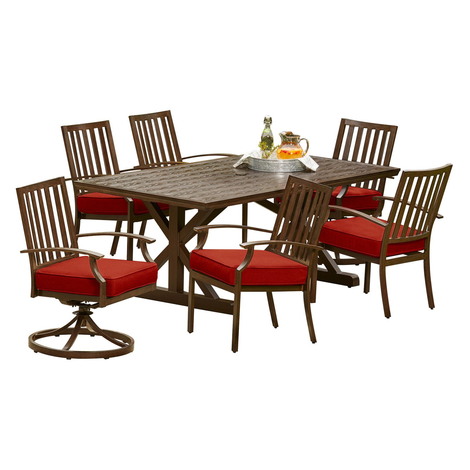 Royal Garden Bridgeport Heights Aluminum 7 Piece Patio Dining Set