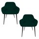 thumbnail image 1 of JUEGO DE 2 SILLAS VELVET MODERNAS PARA COMEDOR MARCA GRAVITA, 1 of 7