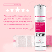 Cicatricure Brightening Facial Moisturizer, 3-in-1 Face Cream, For Dry Skin SPF 20