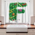 thumbnail image 2 of Ambesonne Christmas Alphabet Kitchen Curtains, Letter F Art, 55"x45", White Green, 2 of 3
