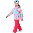 thumbnail image 5 of BGX Girls Ski Jacket Waterproof Insulated Warm Winter Snow Coat With Hooded Snowboard Skiing Jackets for Kids(8-9 Years, Watercolor), 5 of 6