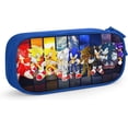 thumbnail image 1 of Hyper Sonic The Hedgehog Pencil Pen Case WidePen Bag Blue, 1 of 4