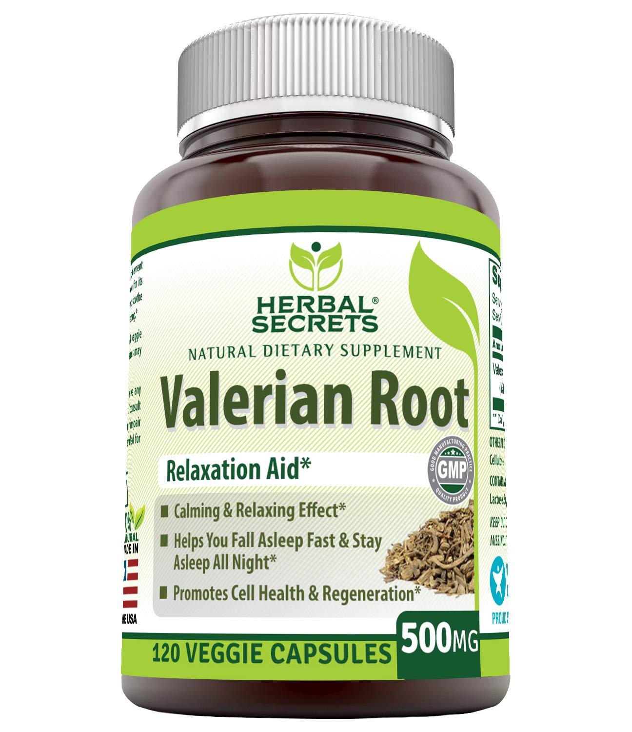 Herbal Secrets Valerian Root 500 Mg 120 Capsules