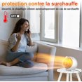 thumbnail image 2 of Calentador eléctrico, calentador de ventilador de calentamiento rápido con protección contra sobrecalentamiento, 2 of 5