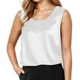 thumbnail image 1 of Hiiyo Camisole en Soie pour Femme, Été, Décontractée, Satinée, Sans Manches (S-TTTG), 1 of 3