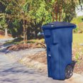 thumbnail image 3 of Toter 96 Gallon Plastic Garbage Can Blue with Wheels and Lid, Garage, 3 of 7