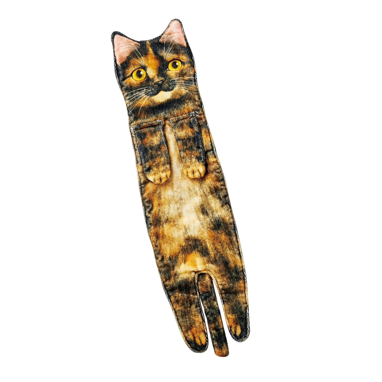Cute Hand Towels Drying Hands Dish Towel Strong Absorbent Soft Kitchen Towel Cat Lover Gift Home Decor , D D