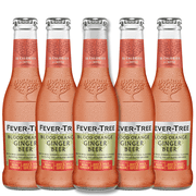 Fever Tree Blood Orange Ginger Beer - Mixer - Refreshing Beverage for Cocktails & Mocktails 200ml Bottles