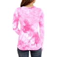 thumbnail image 2 of Women Fall Long Sleeve Stretch Slim Round Neck Ribbed Basic Top, 2 of 2