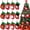 Green, variant on 12 Pcs Mini Christmas Stockings Bulk 7" Small Felt Christmas Stockings Snowman Polar Bear Santa Claus Reindeer, Candy for Xmas Tree Fireplace Family Pet Party Favors Gift(Green Red,Snowflake)