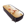 thumbnail image 6 of Lsque Christmas Snowman Gift Printed Big Capacity PU Leather Pencil Case Large Pencil Pouch Stationery Pen Bag Pencil Holder for Teen, 6 of 6