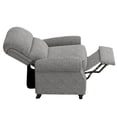 thumbnail image 4 of Homesvale Cari Push Back Recliner Chair with Nailheads, Light Gray Polyester, Living Room Recliner, 4 of 8