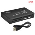 thumbnail image 1 of Langgg 3 Pieces Card Reader USB 2.0 SD Card Reader Micro SD card reader Adapter TF CF SD Mini SD SDHC MMC MS XD Reading Device, 1 of 9