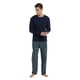 thumbnail image 5 of Apparonia Conjuntos de Pijamas para Hombre Ropa de Dormir a Cuadros Camisas y Pantalones de Manga Larga Conjunto de Pijama Ligero y Suave para Hombre con Bolsillos Azul Marino a Cuadros Blanco M, 5 of 6