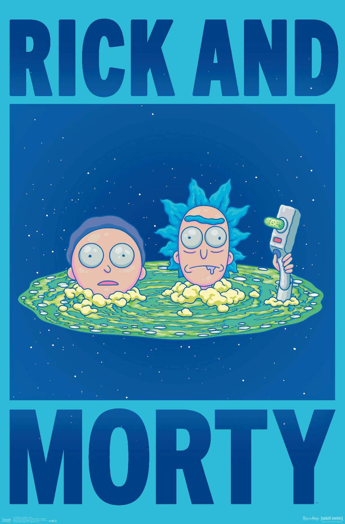 Rick And Morty Title Wall Poster 22375 X 34