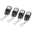 thumbnail image 1 of 4Pcs 433.92MHz Universal Gate Garage Door Remote Control, Self-Learning Fixed Code, 4 Buttons Memorize 4 Controls, 12V Battery Included, Compatible with FAAC NICE Automatic Gate Opener System, 1 of 2