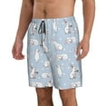 thumbnail image 2 of Goofa Rabbit Is Eating Carrots Printed Mens Swim Trunks Summer Quick Dry Short Beach Swimwear Bathing Suits-, 2 of 9