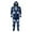 B414 Blue, variant on Mrzhqd Matching Christmas Pajamas For Family Men Christmas Pajamas Long Sleeve Snowflake Print Onesie With Hooded Fall Winter Sleepwear,Blue,Size L