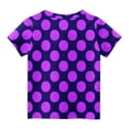 thumbnail image 5 of hengsof T-Shirt Décontracté à Manches Courtes à Pois pour Fille, Col Rond, Mode Été, Doux et Confortable, Basique Quotidien, Âges 3-14 Ans, 5 of 5