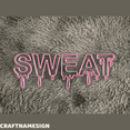 thumbnail image 2 of Craftnamesign Dripping Sweat Neon Sign, Sweat Led Light Wall Decor, Gym Wall Art, 2 of 4