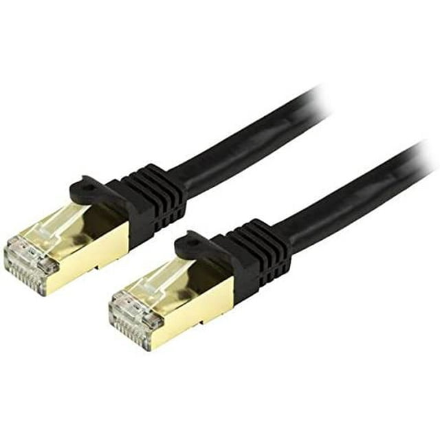 StarTech 15 ft CAT6a Ethernet Cable - 10 Gigabit Shielded Snagless RJ45 100W PoE Patch Cord - 10GbE STP Category 6a