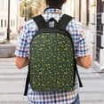 thumbnail image 5 of Xecao Green Branch Olive print Travel Backpack, Large Computer Backpack for Men Women, College School Rucksack Book Bag, 5 of 5