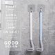 thumbnail image 2 of 2pcs Golf Silicone Toilet Brush, Long Toilet Brush, Long Handle Toilet Brush with Holder, 2 of 4