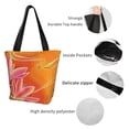 thumbnail image 5 of Kdxio Orange Flower Psychedelic Women Reusable Grocery Bags Foldable Ripstop,Reusable Shopping Bags for Shopping,Gym,Gift, 5 of 7
