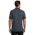 thumbnail image 2 of District Made Mens Stretch Pique Polo-M (Grey Smoke), 2 of 6