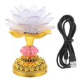 thumbnail image 1 of LED Lotus Lamp Buddhist Light Worship Lamp Buddha Lamp Buddhist Hall Decoration, 1 of 3