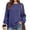 Purple, variant on Yeaiivve Womens Long Sleeve Ribbed Knit Blouse Crew Neck Button Shoulder Pullover Sweaters Dressy Business Work Knitted Shirts 2026 Fall Fashion Clothes M Orange