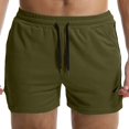 thumbnail image 5 of JoveMarine Men's Quick Dry Mesh Training Pants Breathable Running Shorts for Fitness and Sports Thin Casual Summer Pants Army Green L, 5 of 6