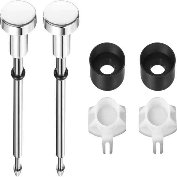 HIBIBUD 2 Set Tub Spout Diverter Repair Kit - Universal Bathroom Shower Bathtub Leaky Faucet Replacement Parts, Includes 2 Diverter Valve Stems, 2 Cup Seals and 2 Gates