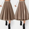 thumbnail image 2 of Cathalem Summer Skirts for Women Women's High Waist Skirt A-Line Flowy Long Skirts(Multi-color,One Size), 2 of 5